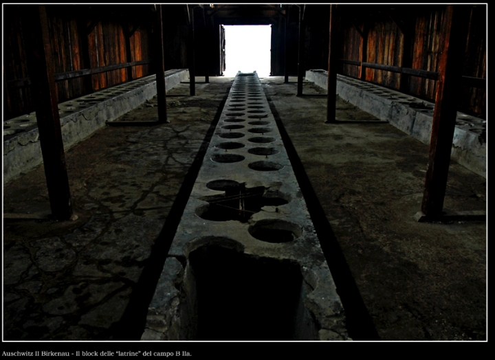 Auschwitz II Birkenau - Il block delle "latrine" del campo B IIl a - foto di Antonio Manno